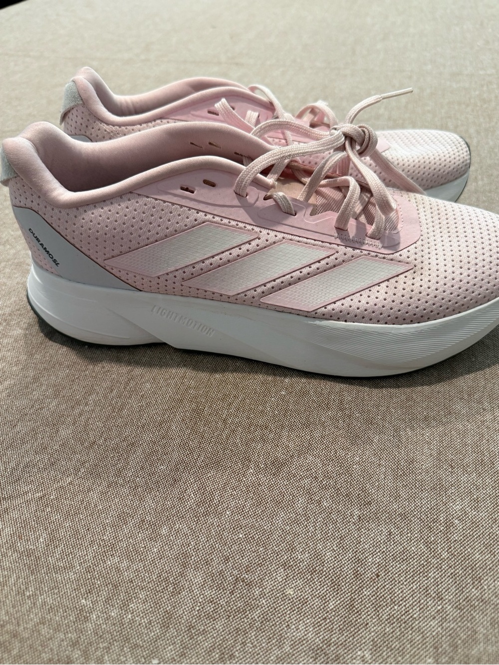 adidas Duramo SL Pink White Running Shoes Sneakers IF7877 Women's 9.